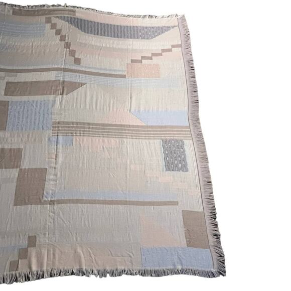 Multicolor Abstract Print Blanket Scarf - Picture 10 of 11